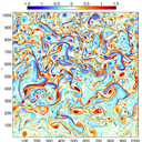  Axe1_2  – Champ de tourbillons mésoéchelles - Simulation Earth Simulator (Ifremer-CNRS-JAMSTEC)